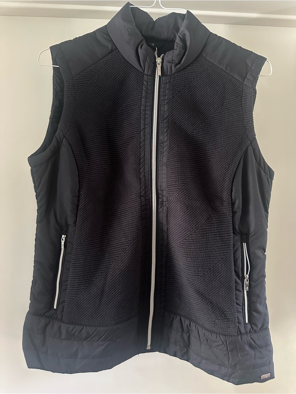 Women’s Nico Kelsey Black Quilted Zip-Front Vest